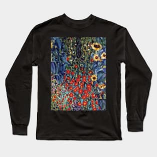 Flowers - Gustav Klimt Long Sleeve T-Shirt